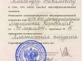 Сертификат к диплому  пластика 2010 переподготовка